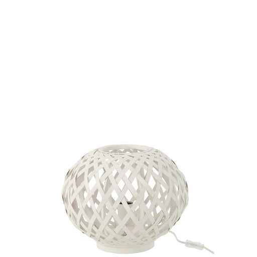 Table Lamp bamboo white-Tafellampen-J-Line