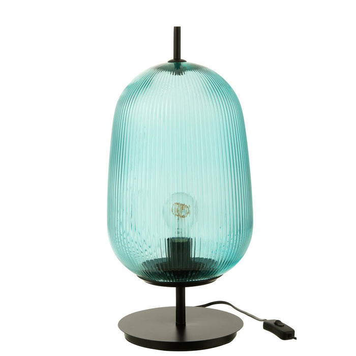 Table Lampe Oasis Glass Blue Large-Tafellampen-J-Line