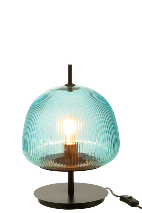 Table Lampe Oasis Glass Blue Small-Tafellampen-J-Line