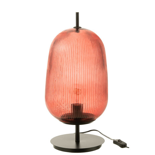 Table Lampe Oasis Glass Red Large-Tafellampen-J-Line