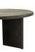 Table Round Teak Wood Black-Eettafels-J-Line