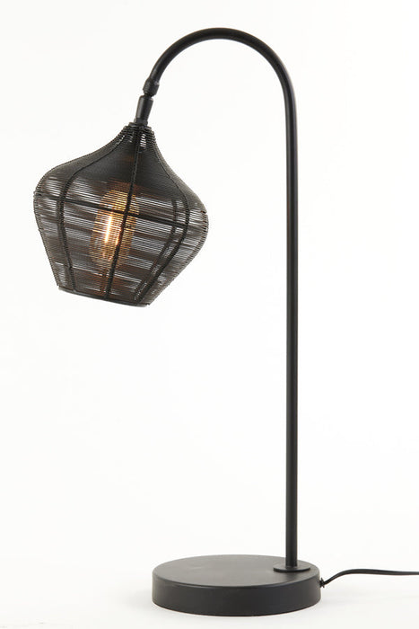 Table lamp 27x20x61 cm ALVARO matt black-Tafellampen-Light & Living