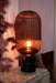 Tablelamp Yufo Long Glass/Marble Red/Black-Tafellampen-J-Line