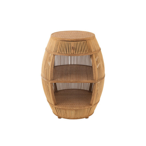 Tafel Barrel Rattan | Bamboe Natuurlijk-Salontafels-J-Line