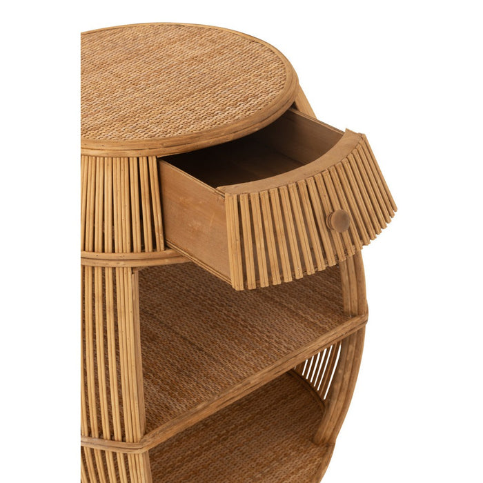 Tafel Barrel Rattan | Bamboe Natuurlijk-Salontafels-J-Line