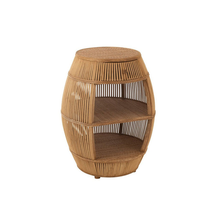 Tafel Barrel rotan/bamboe naturel-Salontafels-J-Line