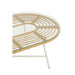 Tafel Laag ovaal buiten metaal/glas naturel/wit-Salontafels-J-Line