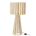 Tafel Lamp Strepen Strings Metaal | Paper Wit | Natuurlijk-Tafellampen-J-Line