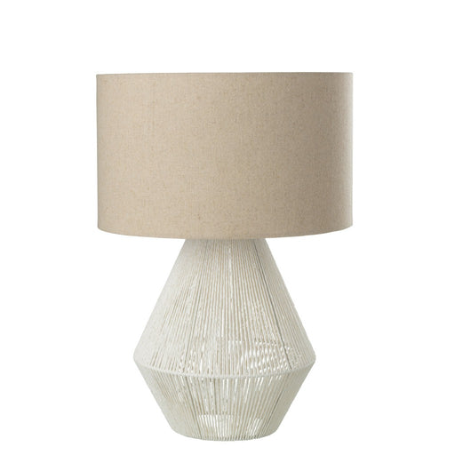 Tafel Lamp String Jute Wit-Tafellampen-J-Line