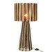 Tafel Lamp Strpes Strings Metaal | Paper Zwart | Natuurlijk-Tafellampen-J-Line