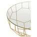 Tafel Moza metaal/glas goud-Salontafels-J-Line