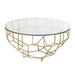 Tafel Moza metaal/glas goud-Salontafels-J-Line