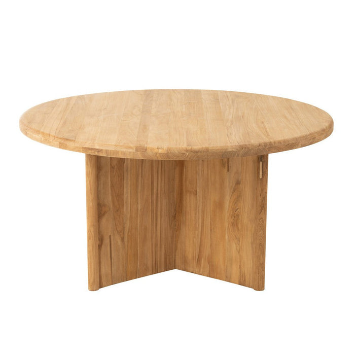 Tafel Rond Teak Hout Natuurlijk-Eettafels-J-Line