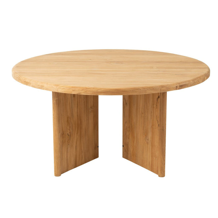 Tafel Rond Teak Hout Natuurlijk-Eettafels-J-Line