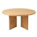 Tafel Rond Teak Hout Natuurlijk-Eettafels-J-Line