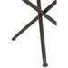 Tafel Rond hout/glas bruin small-Salontafels-J-Line