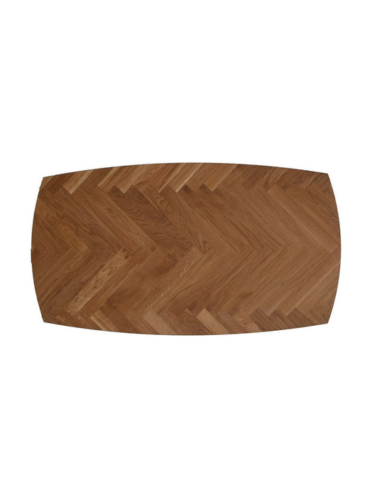 Tafelblad Fishbone Danish straigth - 120x60x3 - Naturel - Eiken-Ovale tafelbladen-HSM Collection