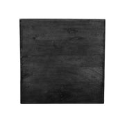 Tafelblad Straight Edge Zwart Mangohout 70x70x5 cm-Vierkante tafelbladen-LABEL51