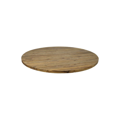 Tafelblad rond - ø130 cm - blank - teak-Ronde tafelbladen-HSM Collection