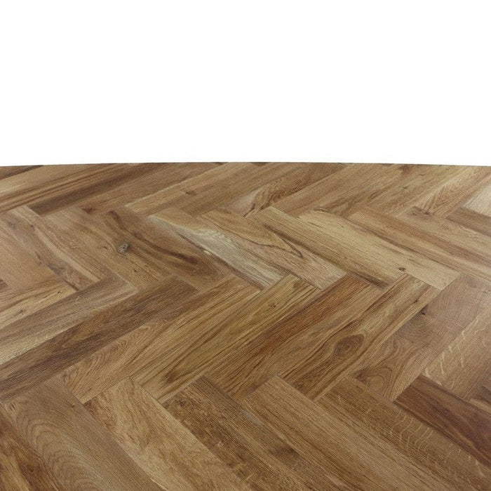 Tafelblad visgraat Danish - 200x100x4 - Naturel - Eiken-Ovale tafelbladen-HSM Collection