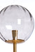 Tafellamp 20x43 cm MAGDALA glas lichtgrijs+goud-Tafellampen-Light & Living