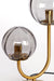 Tafellamp 2L E14 33x18x43 cm MAGDALA glas licht grijs+goud-Tafellampen-Light & Living