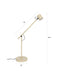 Tafellamp Aero Metaal Beige 55x20 cm GU10 (ES111)-Tafellampen-Creating Home