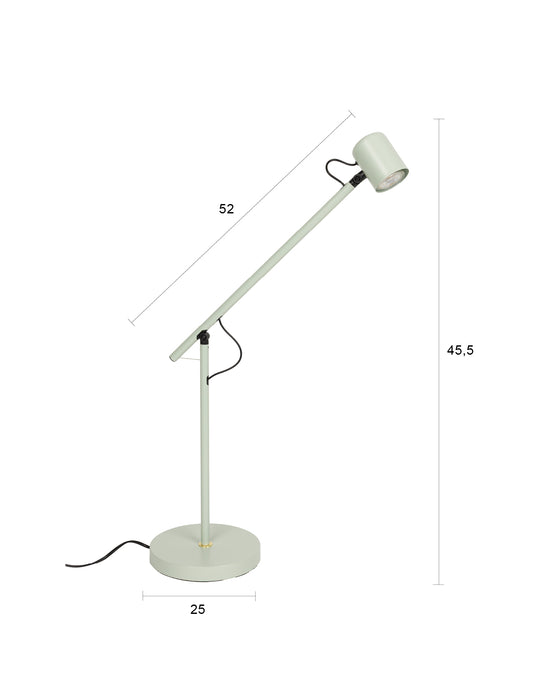 Tafellamp Aero Metaal Groen 55x20 cm GU10 (ES111)-Tafellampen-Creating Home