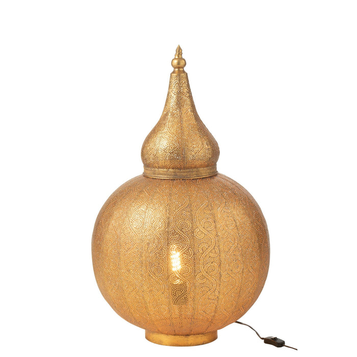 Tafellamp Aladin Ijzer Goud 46x46x78 cm-Tafellampen-J-Line