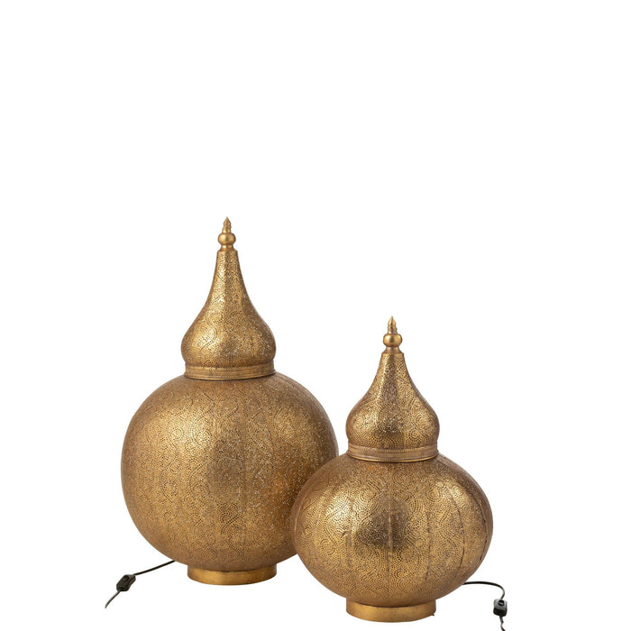 Tafellamp Aladin Ijzer Goud 46x46x78 cm-Tafellampen-J-Line