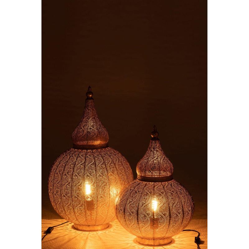 Tafellamp Aladin Ijzer Goud 46x46x78 cm-Tafellampen-J-Line