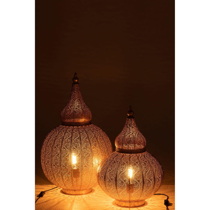 Tafellamp Aladin Ijzer Goud 46x46x78 cm-Tafellampen-J-Line