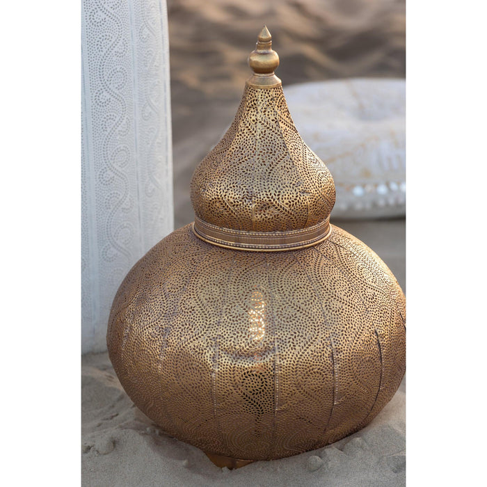 Tafellamp Aladin Ijzer Goud 46x46x78 cm-Tafellampen-J-Line