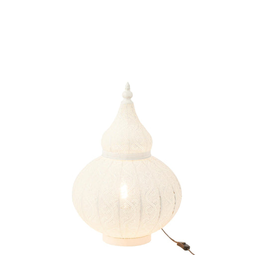 Tafellamp Aladin Ijzer Wit 40x40x60 cm-Tafellampen-J-Line