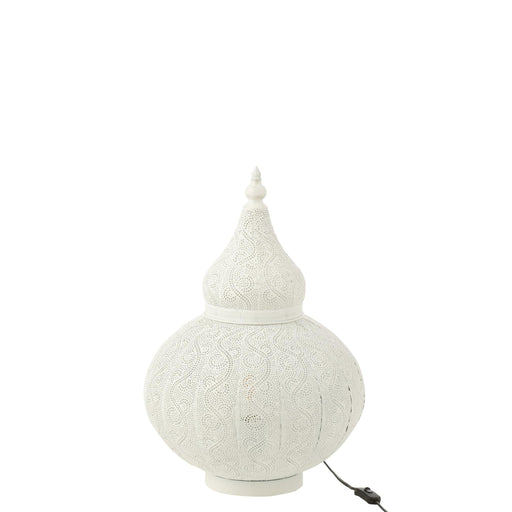 Tafellamp Aladin Ijzer Wit 40x40x60 cm-Tafellampen-J-Line