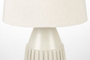 Tafellamp Aysa Aluminum Beige Ø25x52 cm E27-Tafellampen-Creating Home