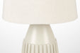 Tafellamp Aysa Aluminum Beige Ø25x52 cm E27-Tafellampen-Creating Home
