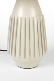Tafellamp Aysa Aluminum Beige Ø25x52 cm E27-Tafellampen-Creating Home