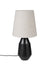 Tafellamp Aysa Aluminum Zwart Ø25x52 cm E27-Tafellampen-Creating Home