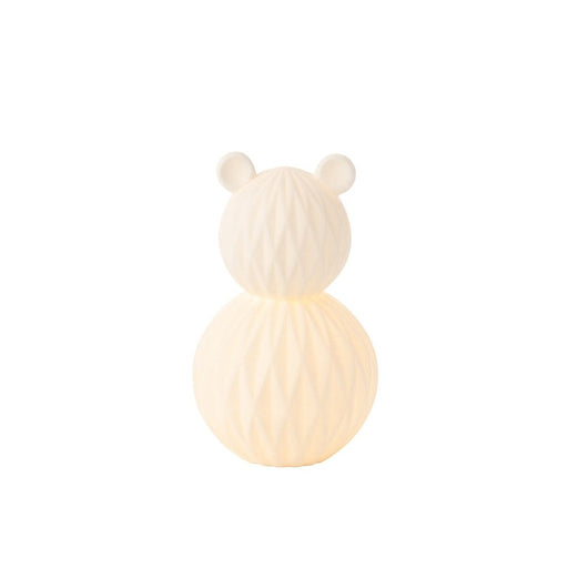 Tafellamp Beer Porcelain, Water, Glaze Wit 14x14x22 cm-Tafellampen-J-Line