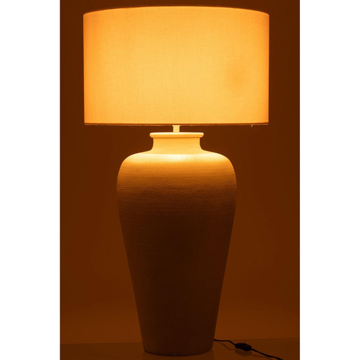 Tafellamp Beige Aluminium 38 cm-Tafellampen-J-Line
