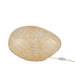 Tafellamp Beige Glas Ovaal 30 cm-Tafellampen-J-Line