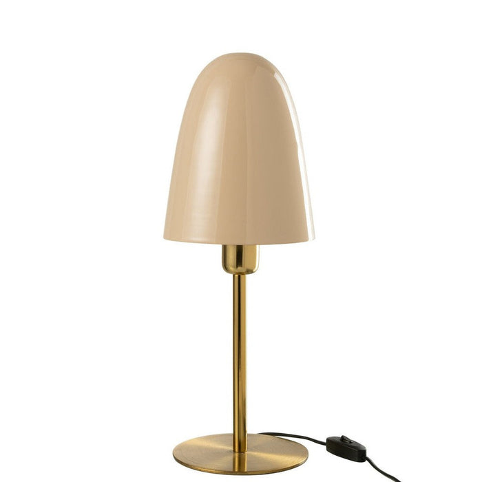 Tafellamp Beige Ijzer 16 cm 16x16x46.5 cm-Tafellampen-J-Line
