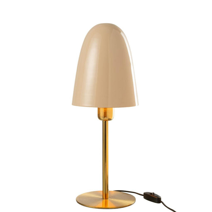 Tafellamp Beige Ijzer 16 cm-Tafellampen-J-Line