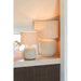 Tafellamp Beige Kunststof L 46 cm-Tafellampen-J-Line