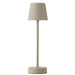 Tafellamp Beige Metaal 12 cm 11.5x11.5x37 cm-Tafellampen-J-Line