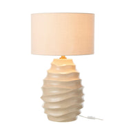 Tafellamp Beige Metaal 40 cm 40x40x68 cm-Tafellampen-J-Line