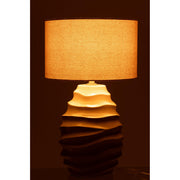 Tafellamp Beige Metaal 40 cm 40x40x68 cm-Tafellampen-J-Line