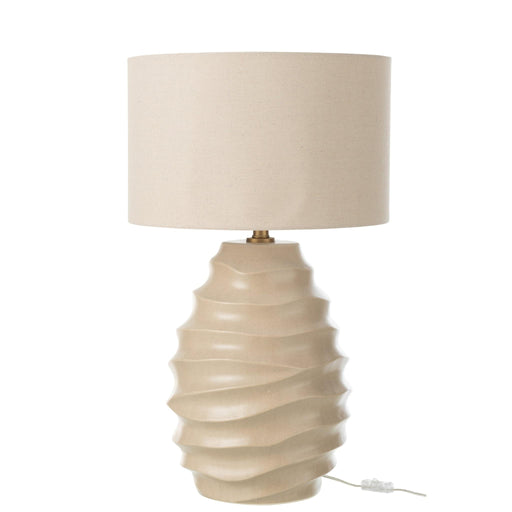 Tafellamp Beige Metaal 40 cm-Tafellampen-J-Line
