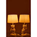Tafellamp Beige Polykunsthars 26 cm 60343 26x26x48 cm-Tafellampen-J-Line